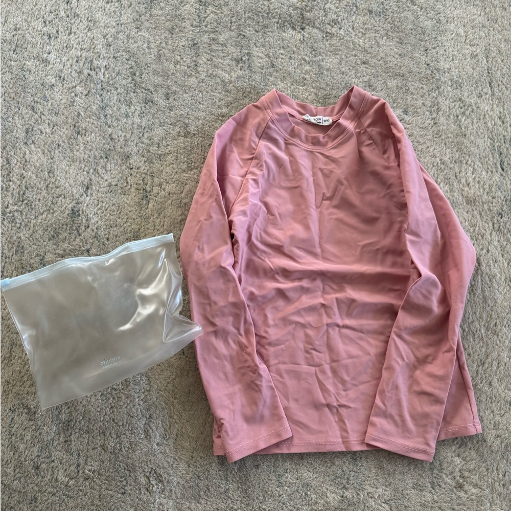 Minnow Unisex Rose Quartz Rashguard - Picture 4 of 4